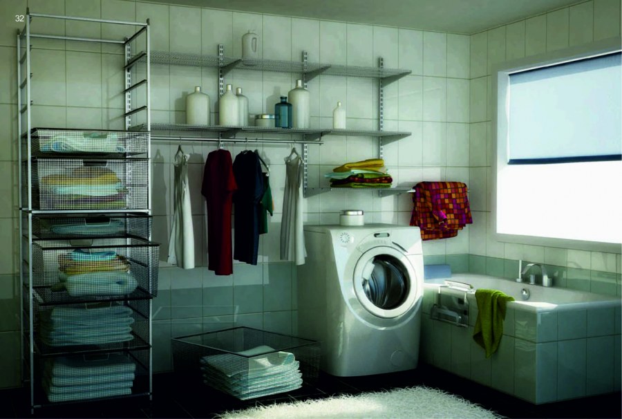 Стеллажная система аристо для ванной