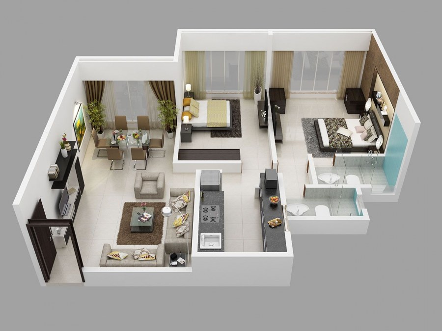 Макет планировки квартиры