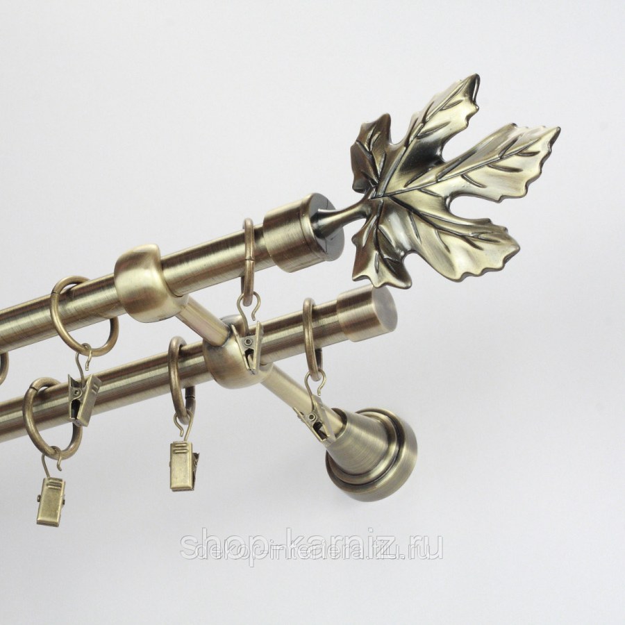 Карнизы Артекс направляющие металлические античное золото