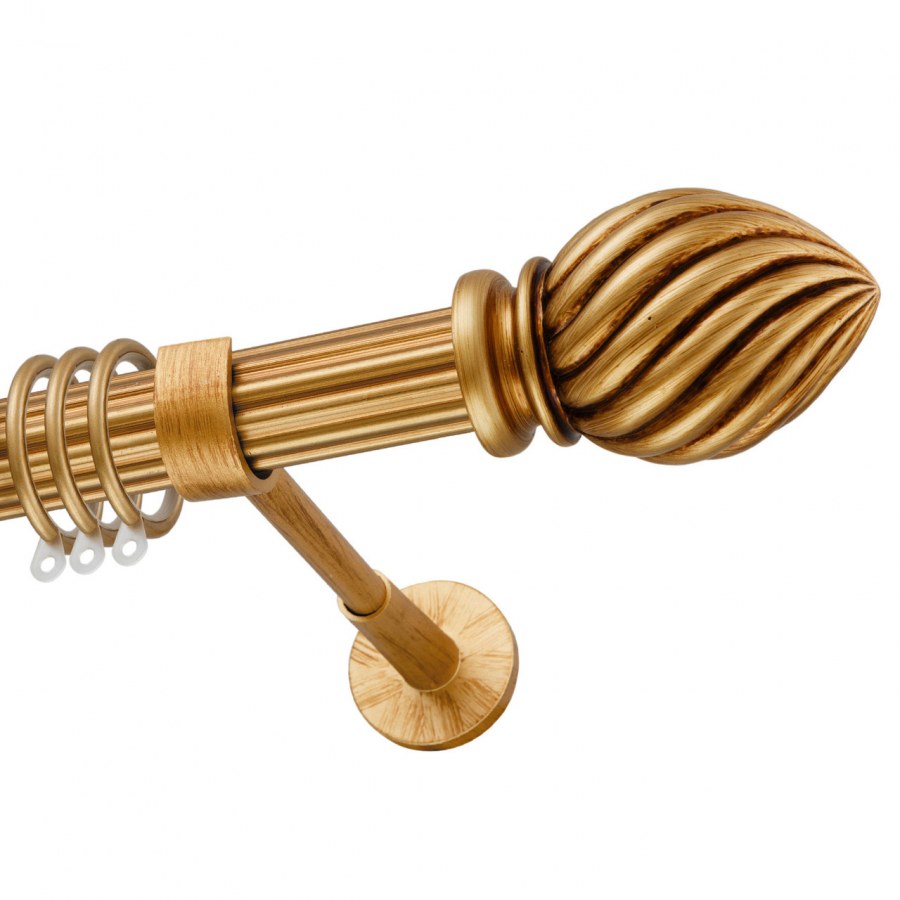 Карниз золото антик однорядный