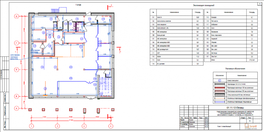 Исполнительная схема демонтажа электроснабжения