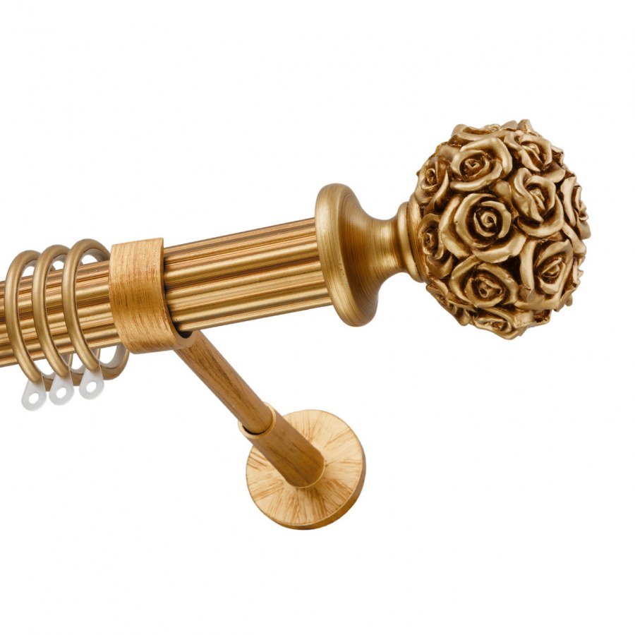 Карниз золото антик однорядный