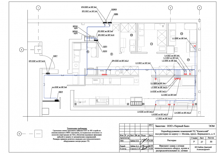Схема проектирования системы электроснабжения строительства