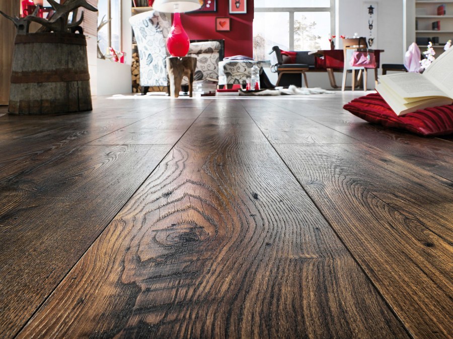 Красивый ламинат на полу