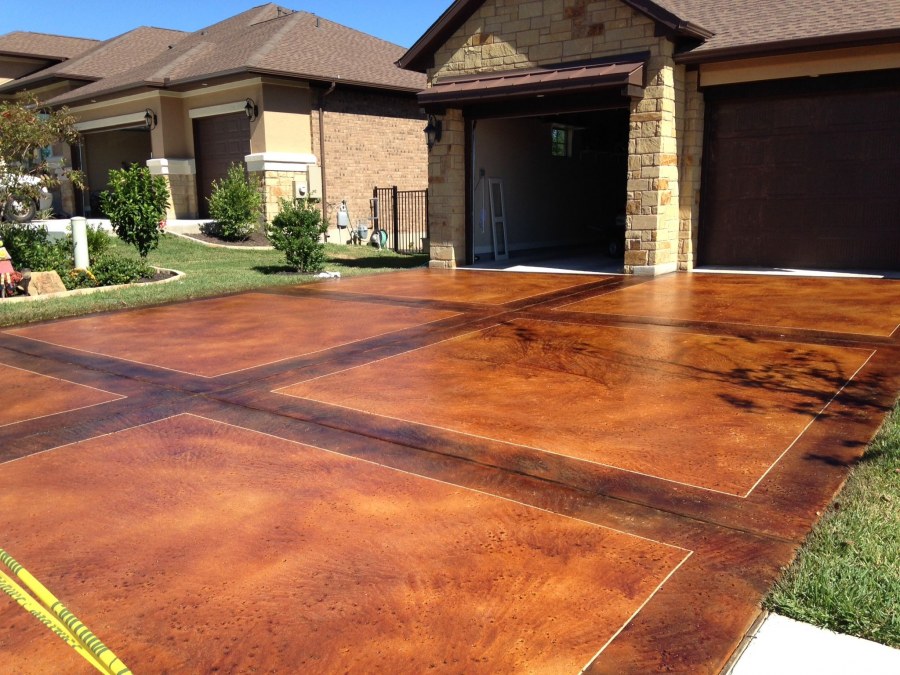 Декоративное бетонное покрытие