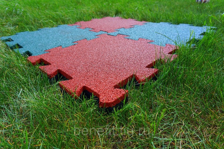 Резиновая плитка ласточкин хвост