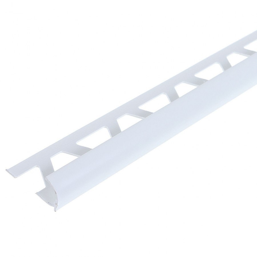 Профиль ПВХ для плитки 8-9мм наружный 2,5м белый 019001