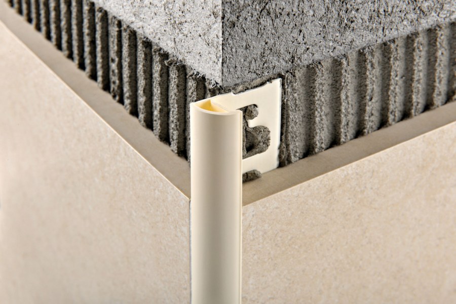 Алюминиевый профиль для плитки наружный 10х2700мм