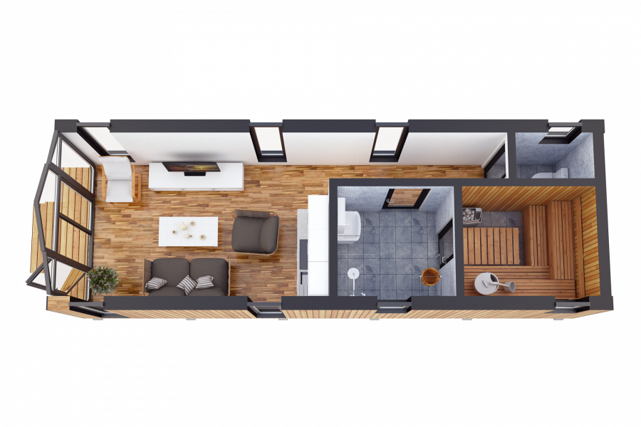 Баня барнхаус планировка