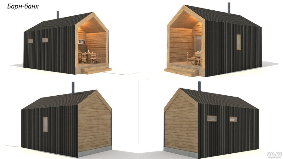 Мини баня барнхаус
