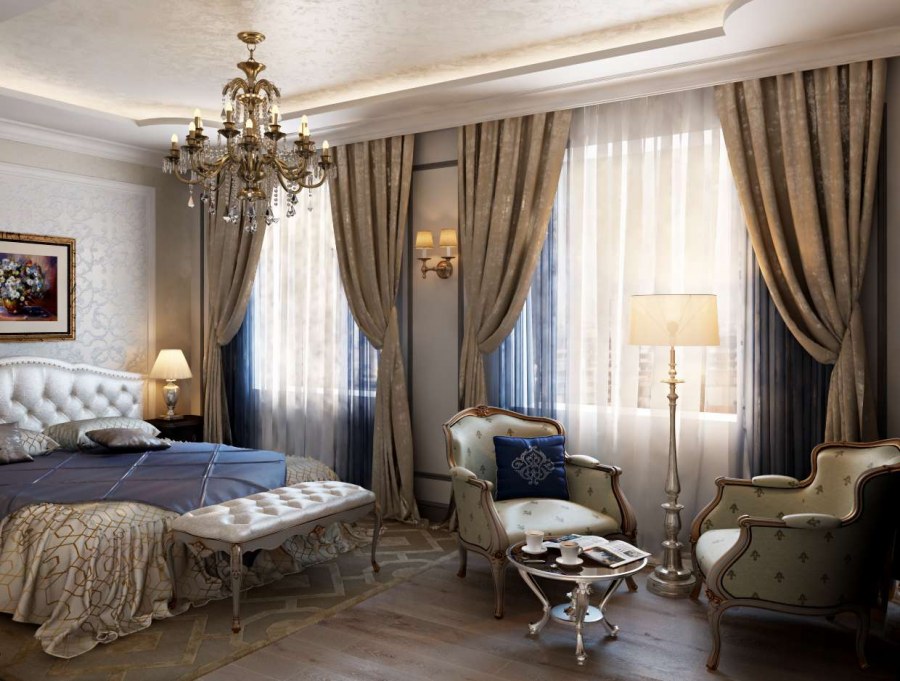 Роскошные шторы в интерьере