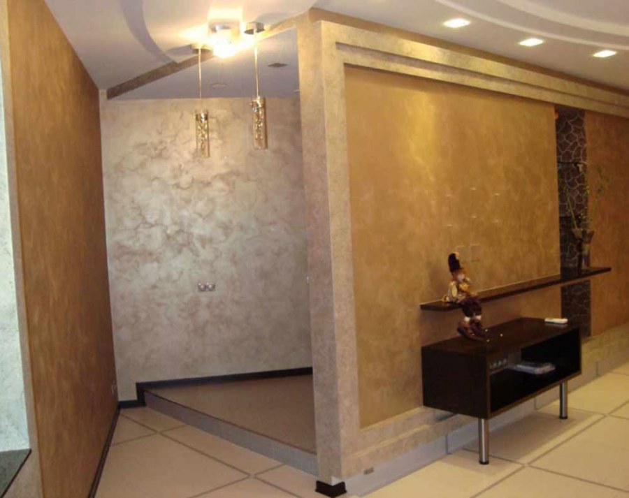 Венецианская штукатурка коридор мрамор