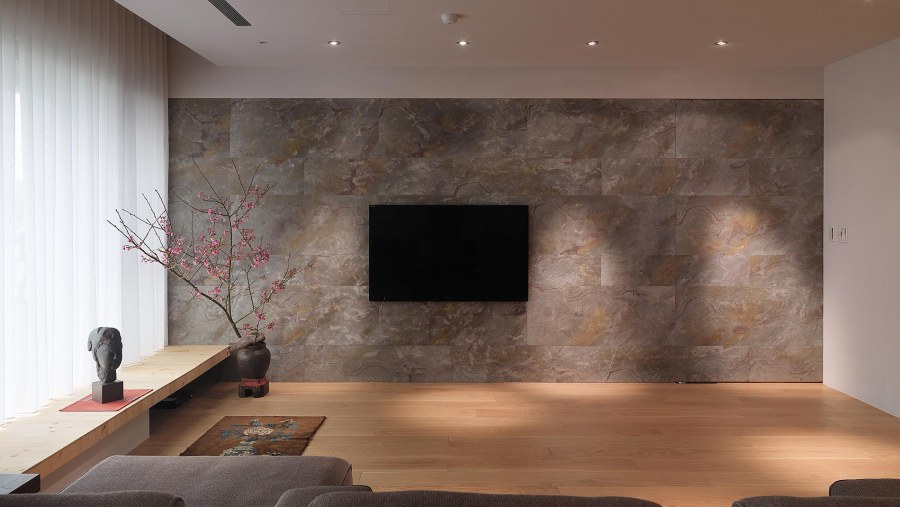 Каменный шпон Slate Lite в интерьере