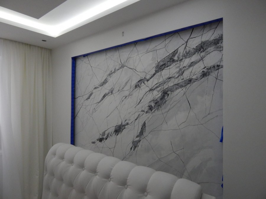 Венецианская штукатурка белый мрамор