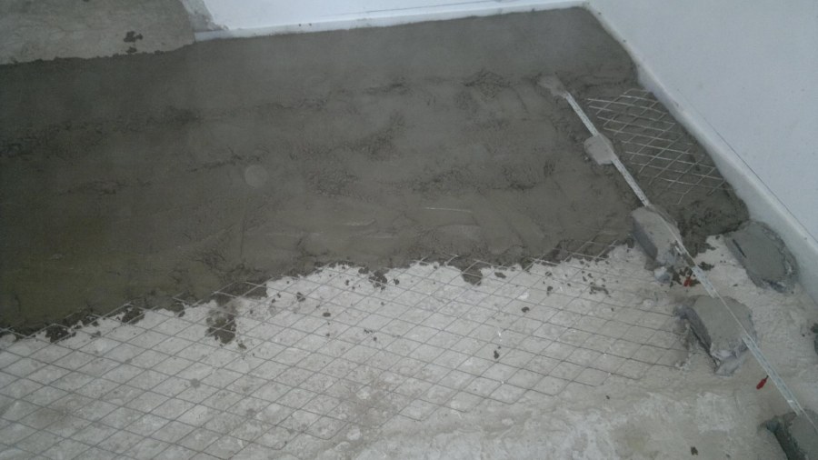 Наливной пол с армирующей сеткой