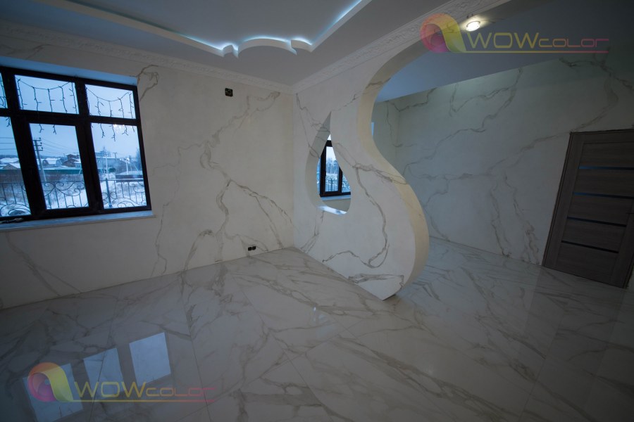 Бьянко Каррара мрамор венецианская штукатурка