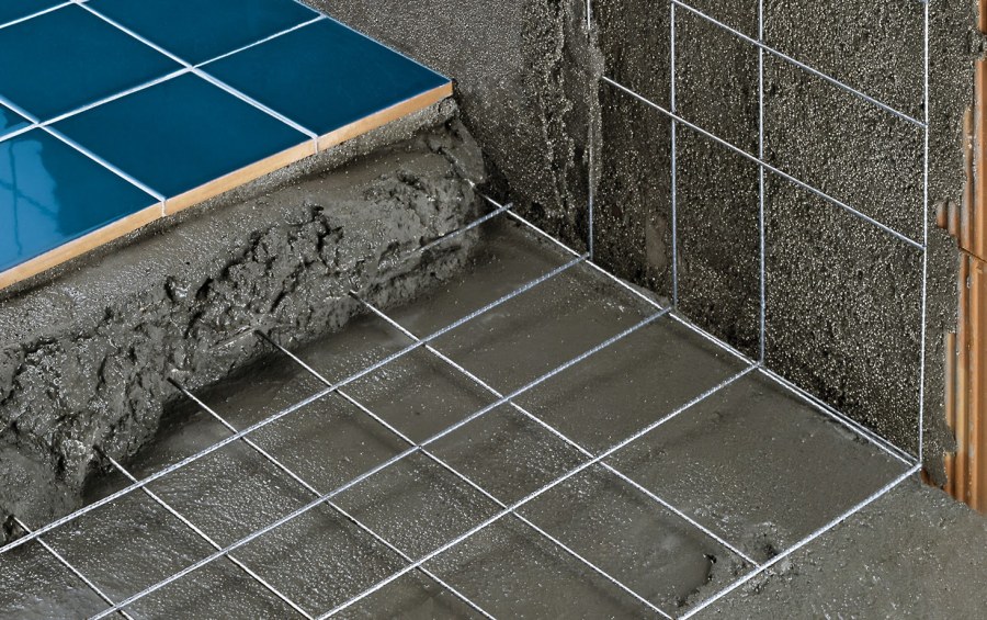 Армирование стяжки 100мм