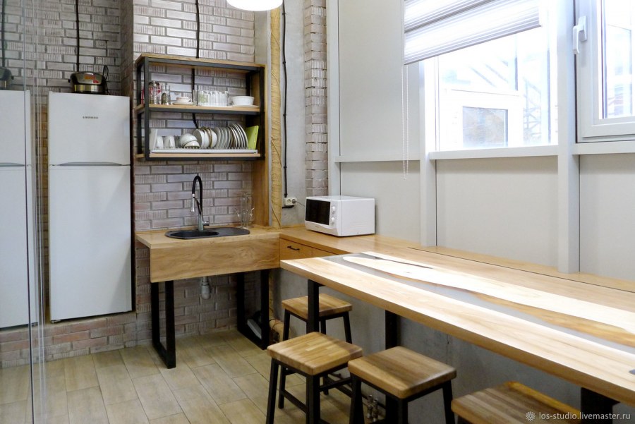 Деревянные кухни под старину