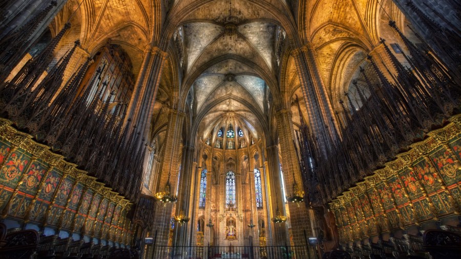 Барселона кафедральный собор внутри орган