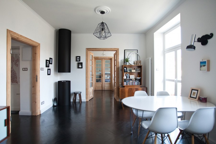 Скандинавский интерьер столовой