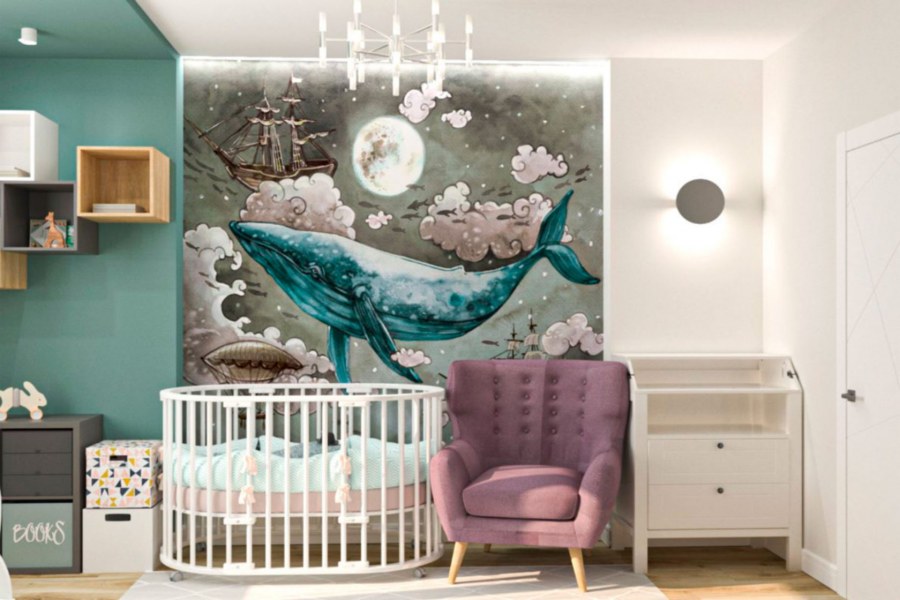 Детские комнаты в стиле Сканди