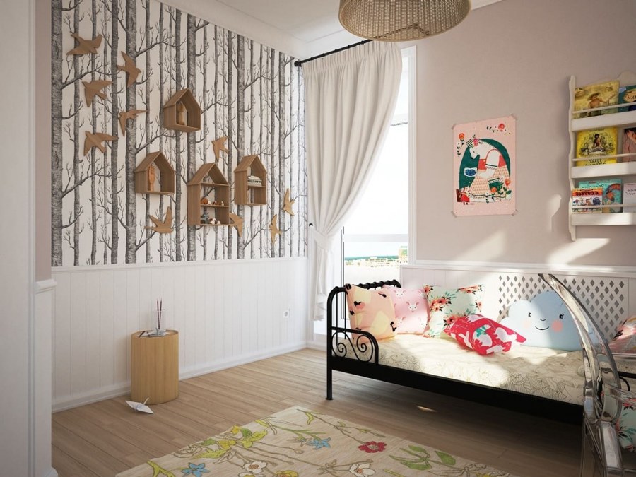Детская в светлых тонах
