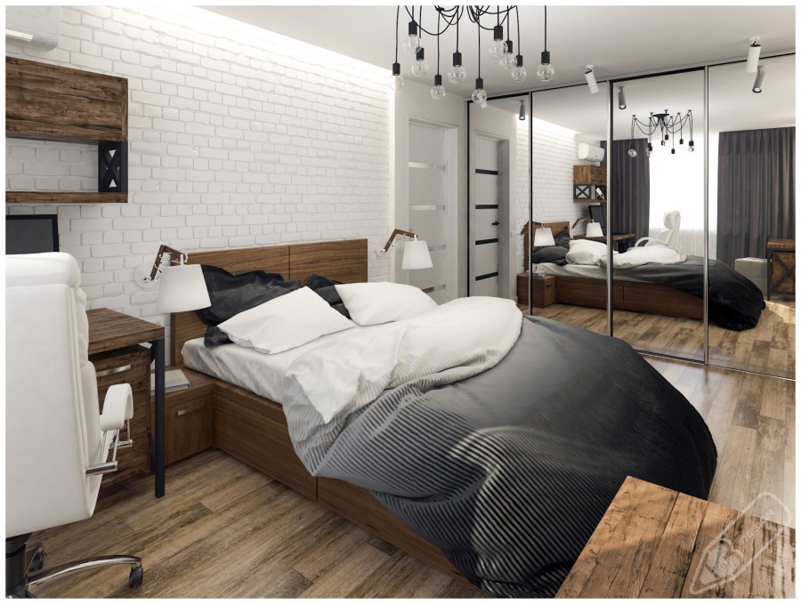 Двухкомнатная квартира в стиле лофт
