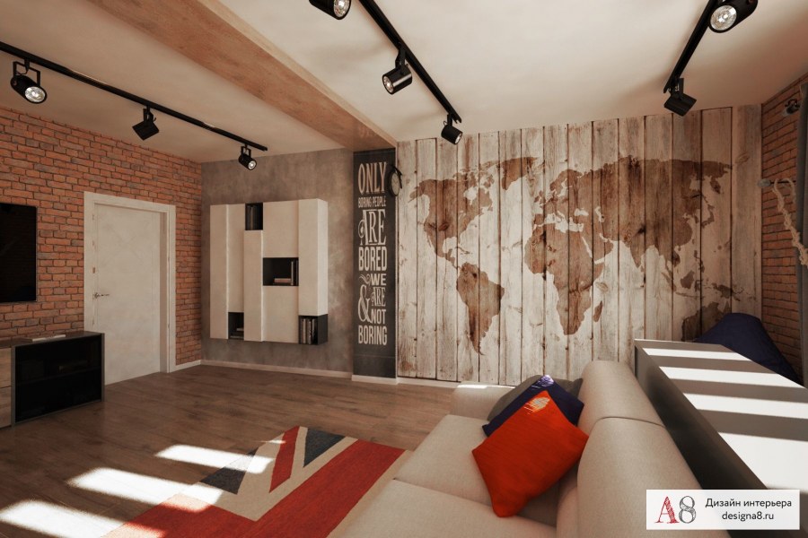 Трешка в стиле лофт