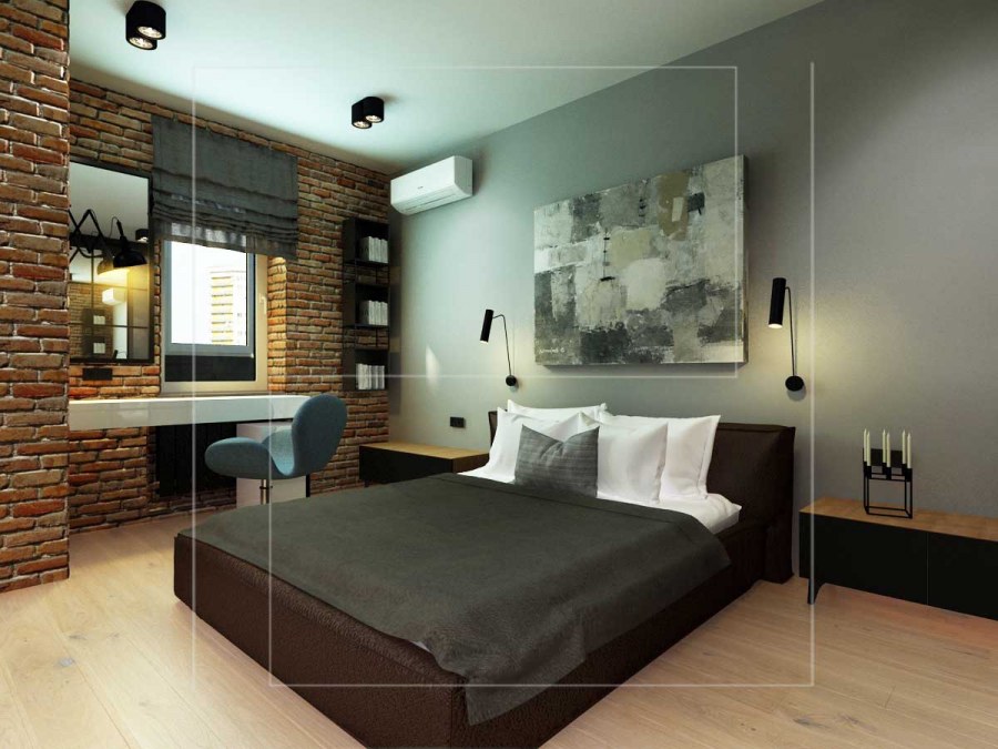 Двухкомнатная квартира в стиле лофт