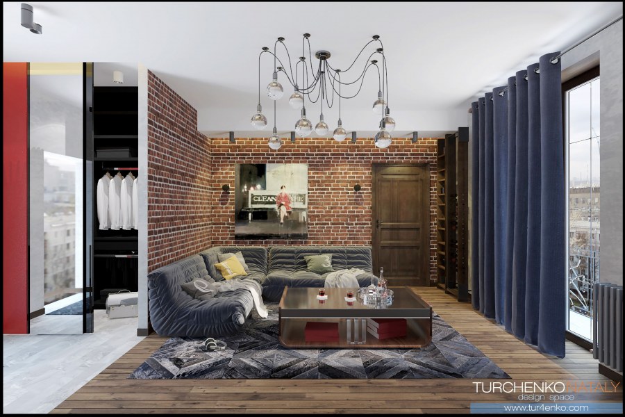 Стильный лофт в квартире