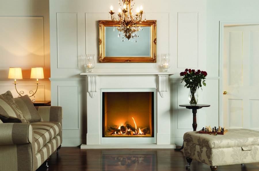 Камин Неоклассика белый