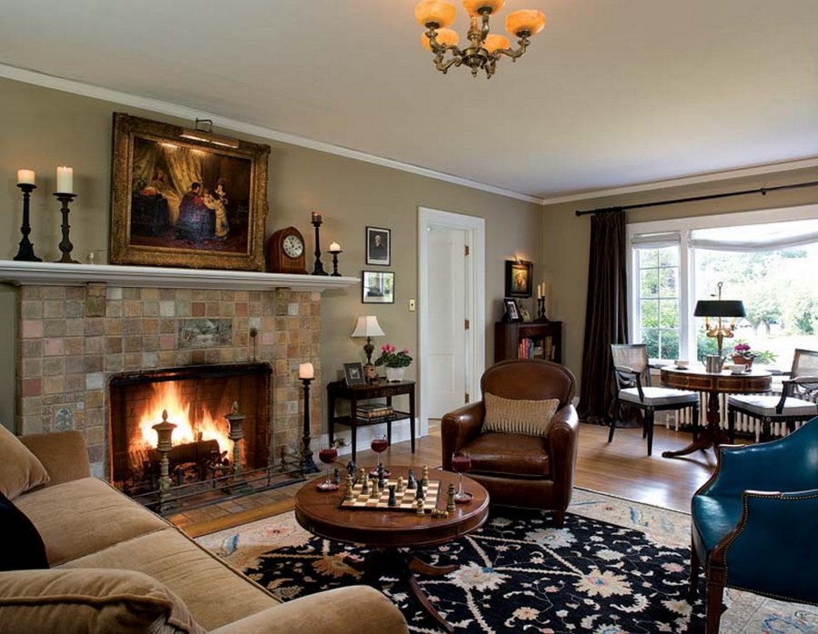 Камин в интерьере