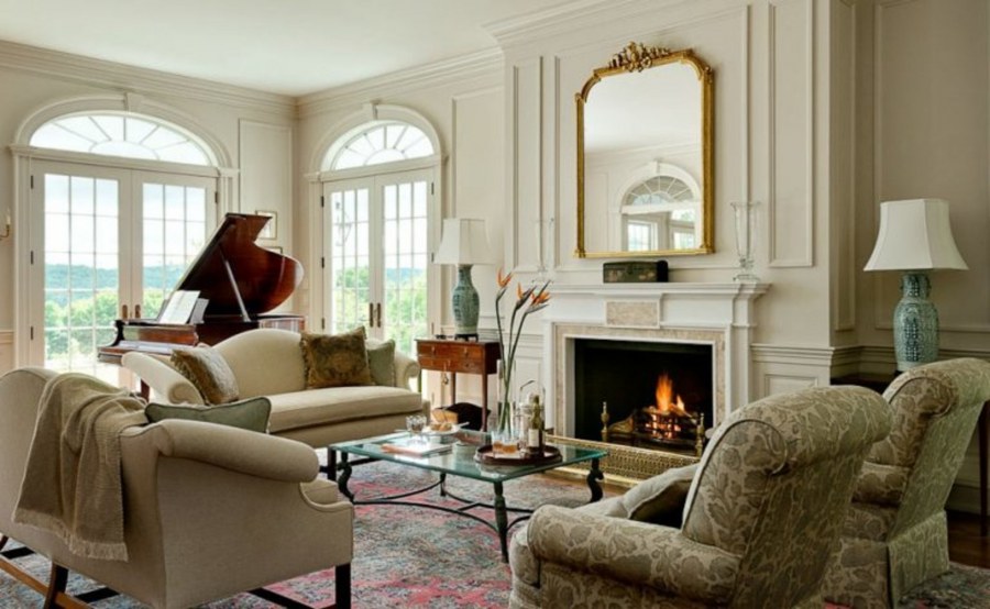 Камин в американском стиле