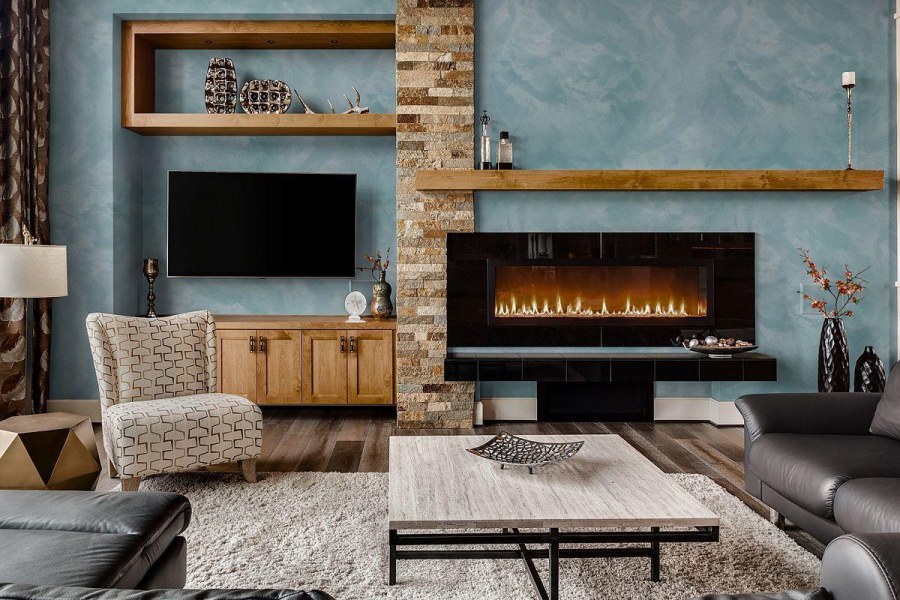 Камин в американском стиле