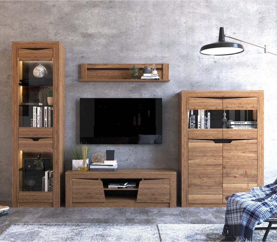 Гостиная Гарда дуб Галифакс табак