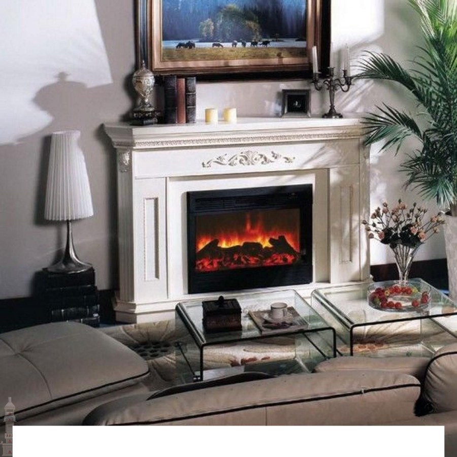 Электрический камин Гленрич Роял белый