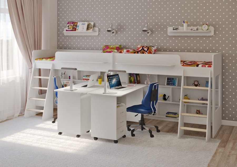 Двойная кровать-чердак Легенда 26