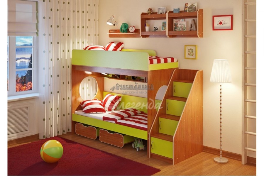 Двухъярусная кровать 800х1900