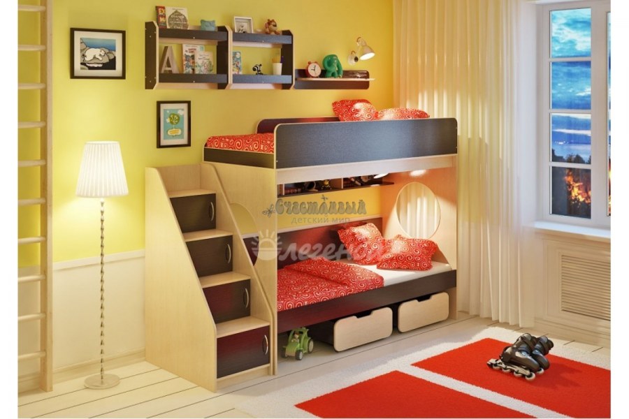 Двухъярусная кровать Легенда 7