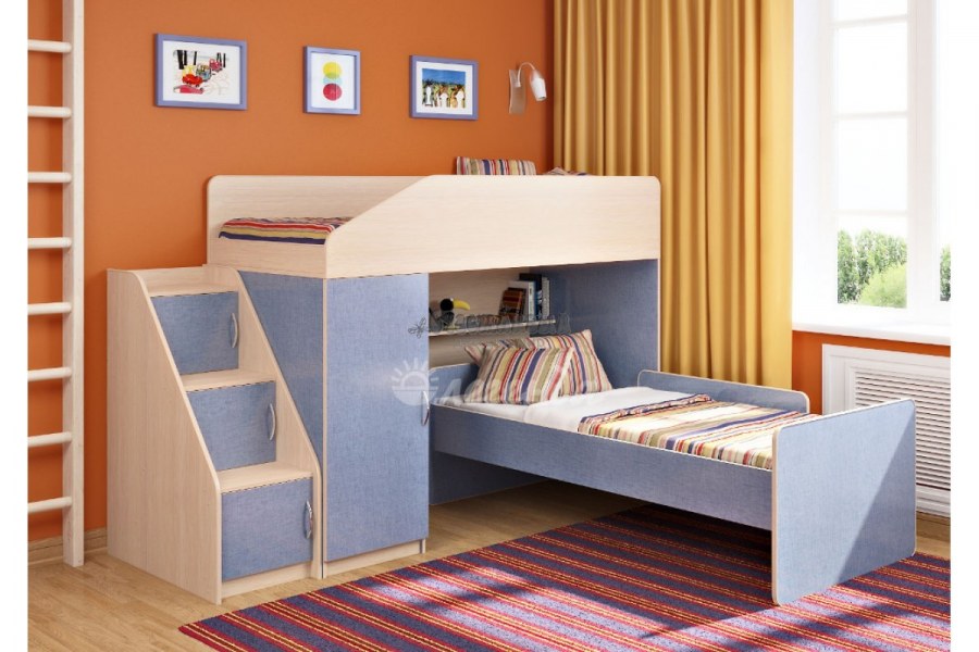 Двухъярусная кровать-чердак Легенда 11.11