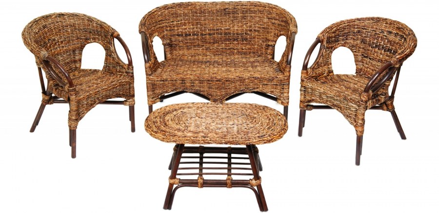 Комплект для отдыха "Mandalino" 05/21 ( диван + 2 кресла + стол овальный )