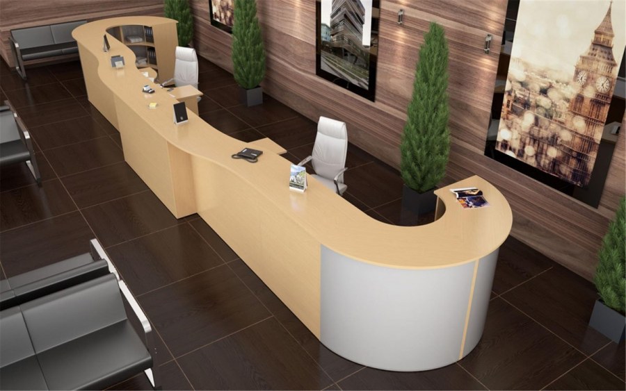 Ресепшн из HPL пластика