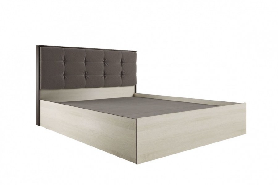 Кровать лирика ЛК-2 1.4 мягкое изголовье экокожа Милк