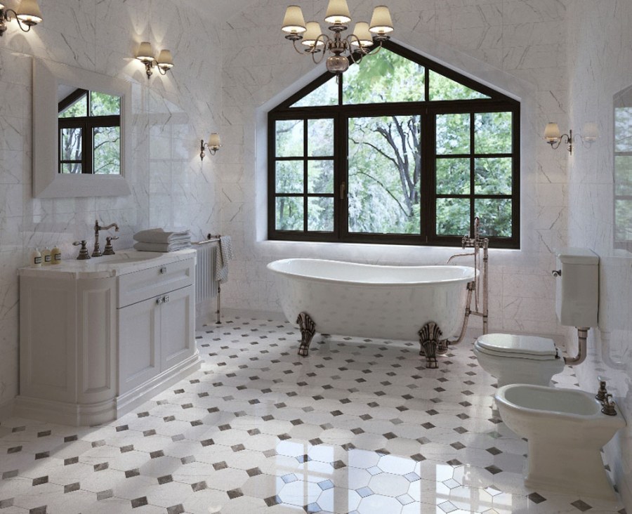 Напольная плитка / керамогранит Kerranova / Керранова Black & White