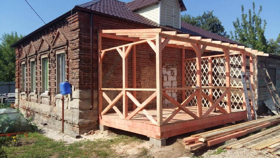 Беседка пристройка