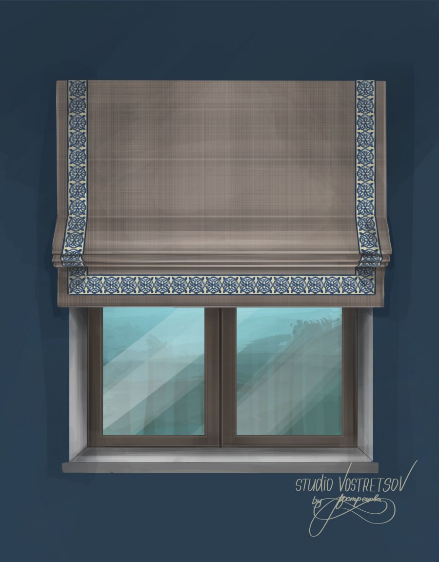 Римские шторы на створку