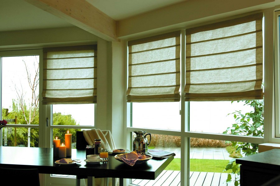 Замеры для римской шторы