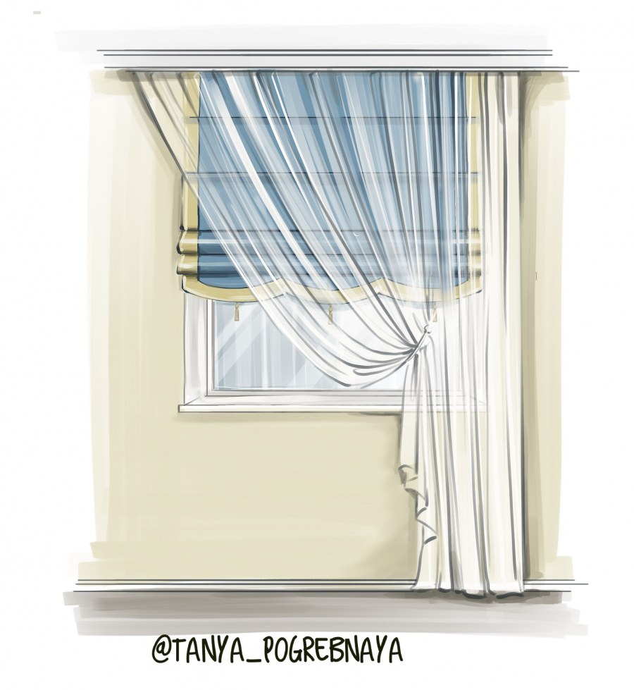 Римские шторы конструкция