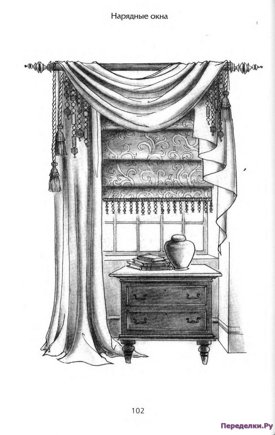 Эскиз римской шторы