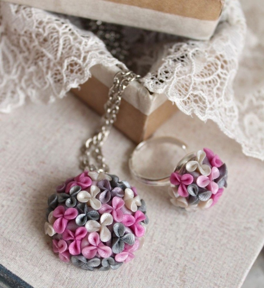 Холодный фарфор бижутерия